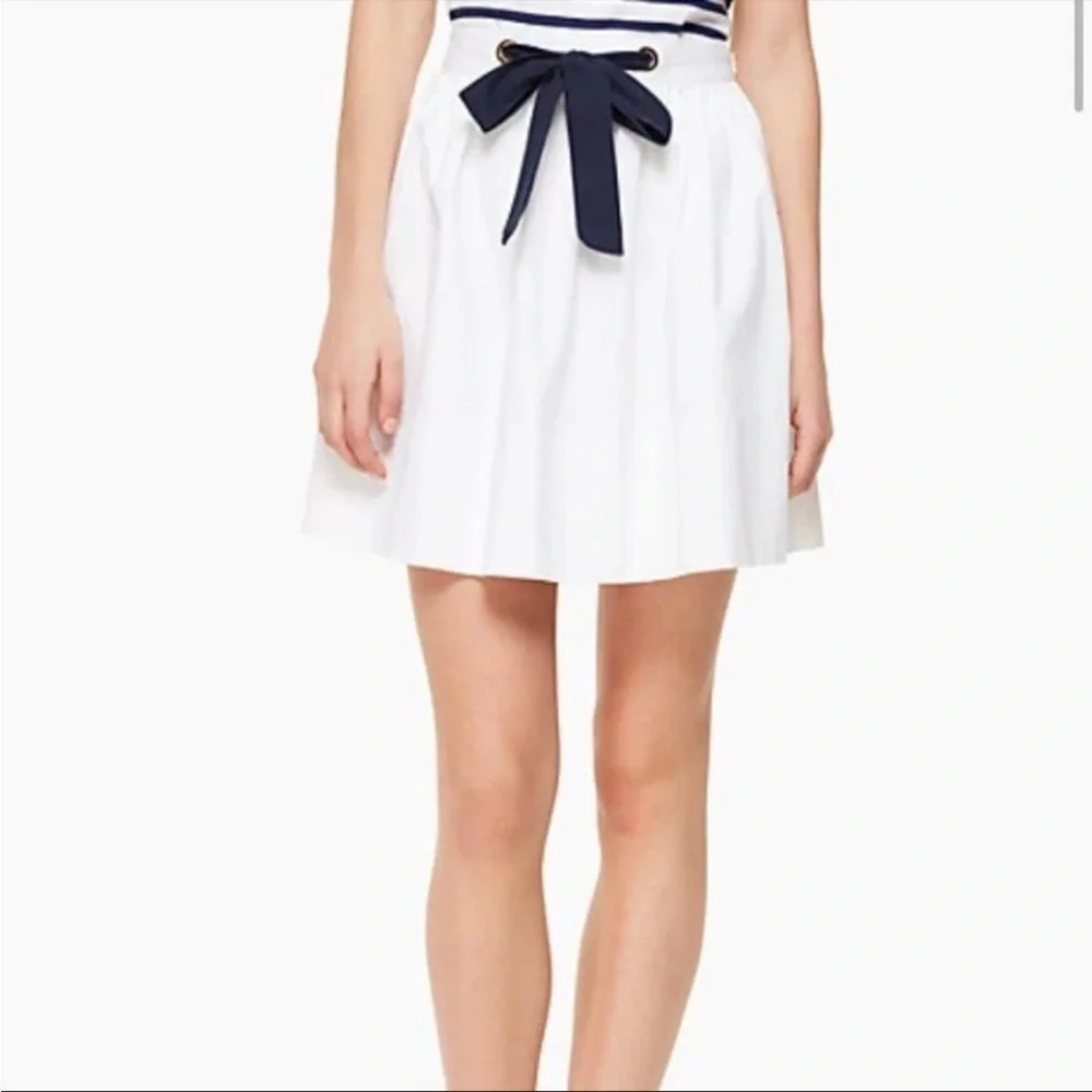 Kate Spade- A Line Skirt w/ Navy Tie Size 12